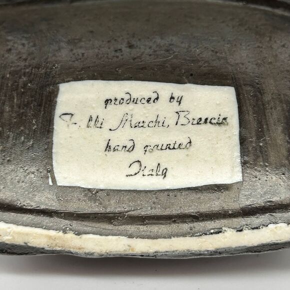 Africa Tribal Mask Liqueur Italy Decanter F.Lli Marchi Hand Painted - Picture 5 of 5